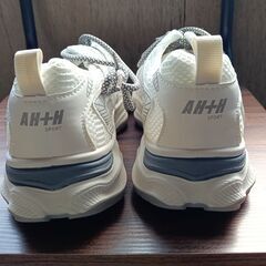 新品 26cm メンズ スニーカー ホワイト 厚底 シューズ 普段着  識別番号:【T459-S】の画像