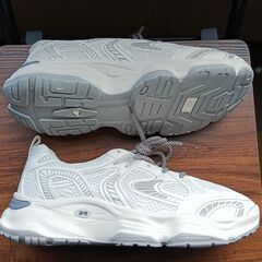 新品 26cm メンズ スニーカー ホワイト 厚底 シューズ 普段着  識別番号:【T459-S】の画像