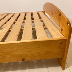 ベット　すのこ　木　シングルの画像