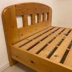 ベット　すのこ　木　シングルの画像