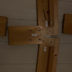 ベット　すのこ　木　シングルの画像