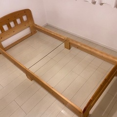 ベット　すのこ　木　シングルの画像