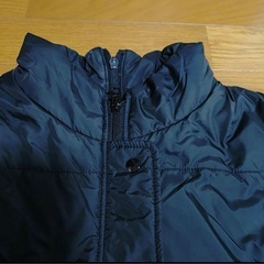 【値下げ】ミキハウス　ママコート　抱っこおんぶコート　黒　取り外しアタッチメント付きの画像