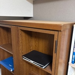 観音開き2枚扉収納本棚の画像