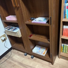 観音開き2枚扉収納本棚の画像