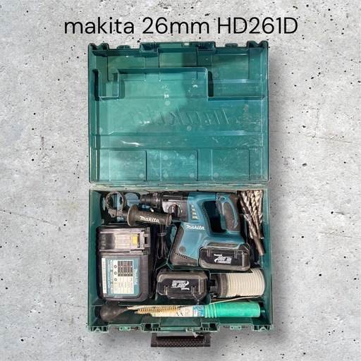 【おまけ多数】Makita 26mm充電式ハンマドリル HR261D マキタ