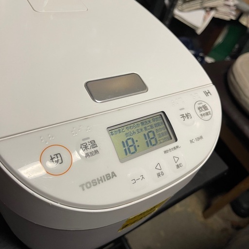 TOSHIBA　5合炊き炊飯器　2023年製　RⅭ－10HR　一か月保証付き　【リサイクルショップ道楽屋】