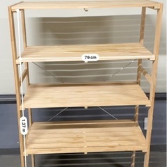 木製オープンラック 4段の画像