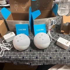 Echo Dot(第4世代) with clock 2個セットの画像