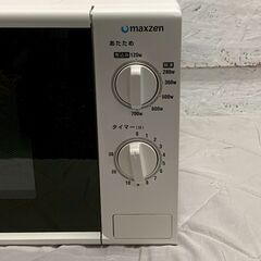 マクスゼン 単機能 電子レンジ JM17BGZ01 60Hz 専用 ホワイト 2018年製 ターンテーブル 生活家電 動作確認済 キッチン家電 Y2346YGの画像