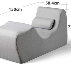 ジヌス Zero Gravity チェア 低反発 グレーの画像