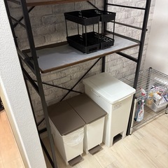 おしゃれキッチン棚(引き出し可能)の画像