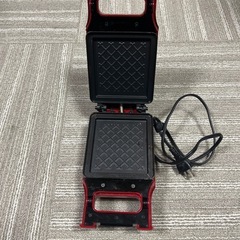 レコルト プレスサンドメーカー キルト レッド RPS-1の画像