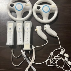 ゲーム　Wii 本体　リモコン　ソフト4点の画像