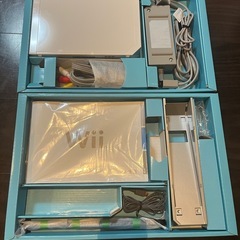 ゲーム　Wii 本体　リモコン　ソフト4点の画像