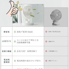 小型扇風機 コードレスの画像