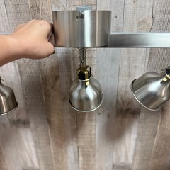 イケア T1518F RANARP ラーナルプ 3連シーリングライト ステンレスの画像