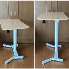 ❣️値段交渉可能❣️【極美品】無段階で角度調整出来る ガス圧式 昇降テーブルの画像