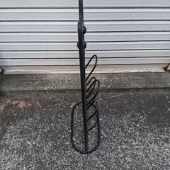 猫型ワイヤー スリッパラック 4足収納 黒 アイアンの画像