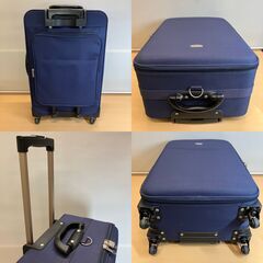 HIROIC ４輪ソフトキャリーケース（ネイビー）スーツケースの画像