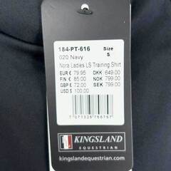 【未使用】KINGSLAND キングスランド ノラ ストレッチ ライディング ロングスリーブ S ネイビー 184-PT-616 レディース 乗馬 馬術の画像