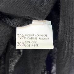 【未使用】SGILO DI GARANZA HAND カシミヤ カーディガン イタリア製 I44 ブラック レディースの画像