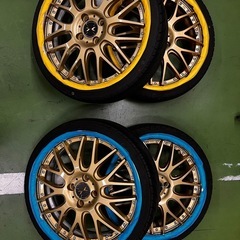 軽用　アルミホイール　タイヤ　17インチの画像
