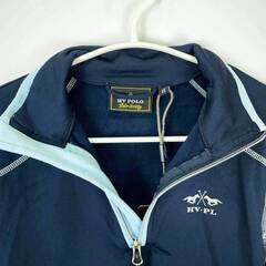 【未使用】HV POLO ハーフジップトップ ジョンズタウン Johnstown  長袖 ライディングシャツ XS ネイビー レディース 乗馬 ウェア 馬術の画像