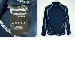 【未使用】HV POLO ハーフジップトップ ジョンズタウン Johnstown  長袖 ライディングシャツ XS ネイビー レディース 乗馬 ウェア 馬術の画像