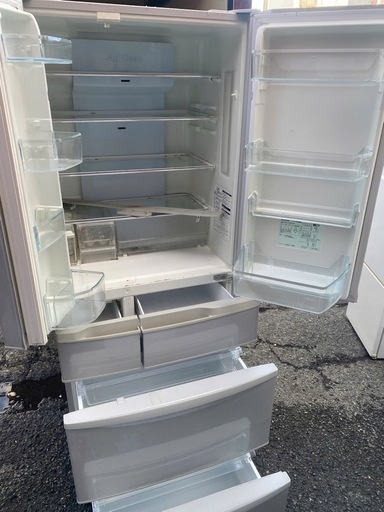 NO B611?福岡市内配送設置無料✨?パナソニック Panasonic 冷蔵庫（451L フレンチドア）クリアグレー NR-FTF4