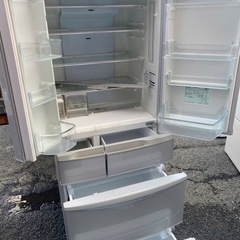 NO B611🌈福岡市内配送設置無料✨🌈パナソニック Panasonic 冷蔵庫（451L フレンチドア）クリアグレー NR-FTF456-Hの画像