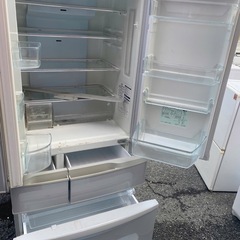 NO B611🌈福岡市内配送設置無料✨🌈パナソニック Panasonic 冷蔵庫（451L フレンチドア）クリアグレー NR-FTF456-Hの画像