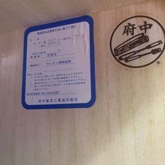 府中家具　三枚扉のワードローブ バーズアイメープル材使用の画像