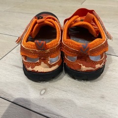 キッズ用　オレンジ　サンダル　20cmの画像