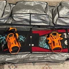 【お買い得】ミレニウムスリーMTHREE スノーボード ブラック/オレンジの画像