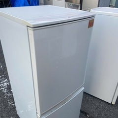 NO B608🌈福岡市内配送設置無料✨🌈シャープ 冷蔵庫 つけかえどっちもドアタイプ 147L ホワイト SJ-D14B-Wの画像