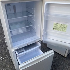 NO B608🌈福岡市内配送設置無料✨🌈シャープ 冷蔵庫 つけかえどっちもドアタイプ 147L ホワイト SJ-D14B-Wの画像