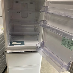NO B603 🌈福岡市内配送設置無料✨🌈335L 3ドア冷蔵庫 三菱 MR-C34W-W 右開き 自動製氷搭載の画像