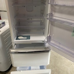 NO B603 🌈福岡市内配送設置無料✨🌈335L 3ドア冷蔵庫 三菱 MR-C34W-W 右開き 自動製氷搭載の画像