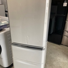 NO B603 🌈福岡市内配送設置無料✨🌈335L 3ドア冷蔵庫 三菱 MR-C34W-W 右開き 自動製氷搭載の画像