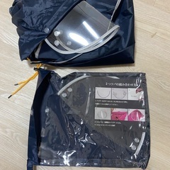 自転車、バイクに！ポンチョ型レインコートの画像