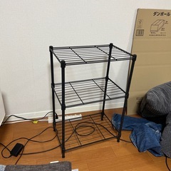 カラーボックス➕メタルラックの画像