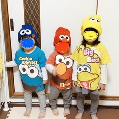 【ニット帽】【セサミストリート】【ビッグバード】【フリーサイズ56〜58㌢】の画像