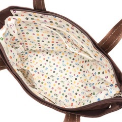 SAVOY トートバッグ　マザーズバッグ　ブラウン　A4 ハンドバッグ　通勤バッグの画像