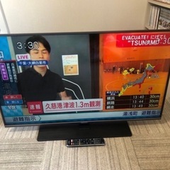 ７●ハイセンス43V型★フルハイビジョン液晶テレビ★新品未開封 2TB エレコム外付けHDD PC TV録画の画像