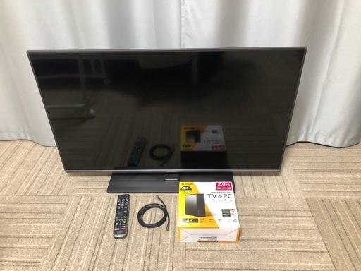７●ハイセンス43V型★フルハイビジョン液晶テレビ★新品未開封 2TB エレコム外付けHDD PC TV録画