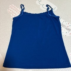 X. MORE 青いキャミソール Mサイズの画像