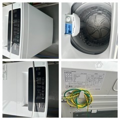 家電3点セット：電子レンジ（Panasonic NE-C235-W）/ 冷蔵庫（三菱 MR-CX27D-W 272L）/ 洗濯機（アイリスオーヤマ IAW-T602E 6kg）の画像