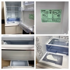 家電3点セット：電子レンジ（Panasonic NE-C235-W）/ 冷蔵庫（三菱 MR-CX27D-W 272L）/ 洗濯機（アイリスオーヤマ IAW-T602E 6kg）の画像