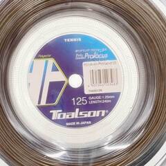 【未使用】トアルソン ポリグランデ プロフォーカス 125 POLY GRANDE Profocus 硬式 テニス ストリング ガット 240m ロール ブラック 7442512K TOALSON 1.25mmの画像
